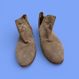 Sam Edelman Taupe Suede Heeled Boots